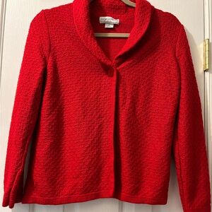 Red PS Sag Harbor cardigan sweater